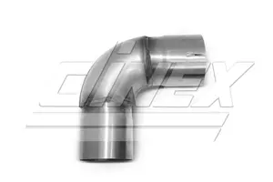 90ø Exhaust Elbow, OD/ID=101.6/102.1 / L=243, INOX